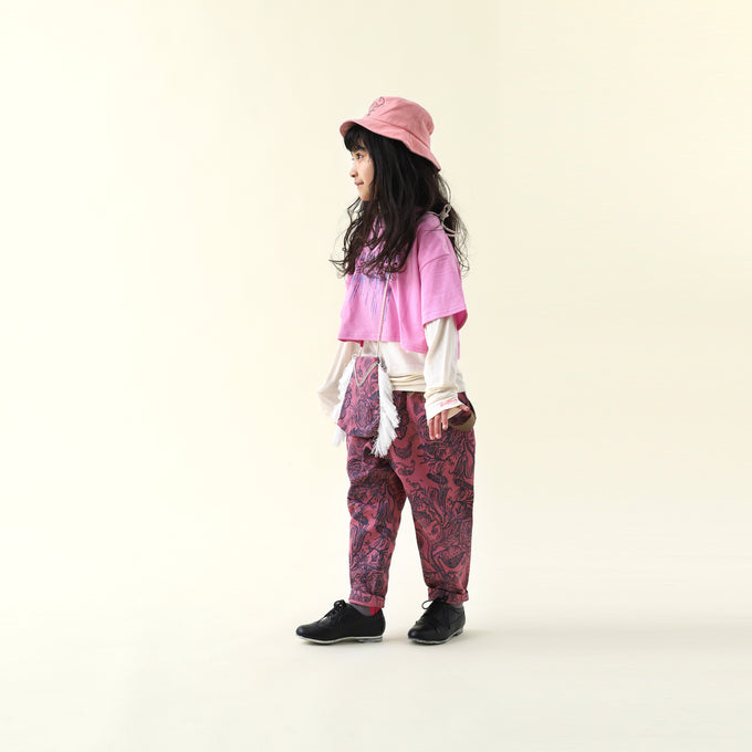 eLfinFolk エルフィンフォルク<br>elf-231F14<br>FLORA twill suspenders pants