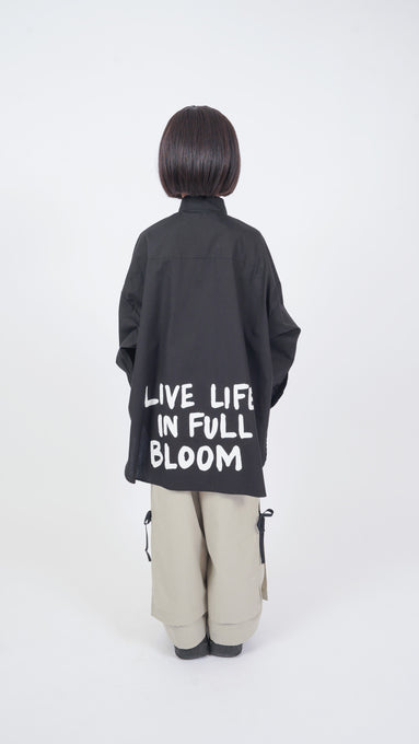 UNIONINIユニオニーニ<br>slogan long blouse<br>BL-022