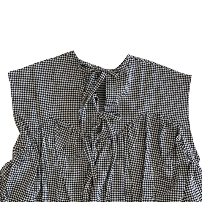 UNIONINI<br>gingham check sleeveless blouse