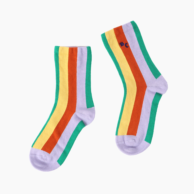 BOBOCHOSES ボボショーズ<br>Color Stripes long socks