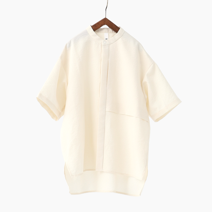 MOUN TEN. マウンテン<br>sheersucker S/S shirt <br>23S-MS19-1339a